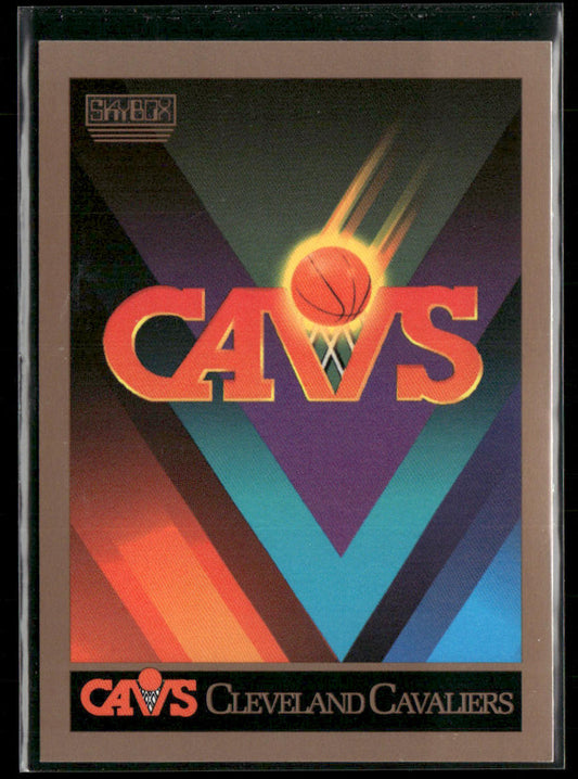 Cleveland Cavaliers Logo/Checklist CL 1990-91 SkyBox #332 Cleveland Cavaliers