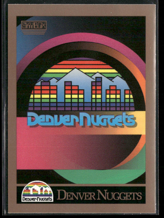 Denver Nuggets Logo/Checklist CL 1990-91 SkyBox #334 Denver Nuggets