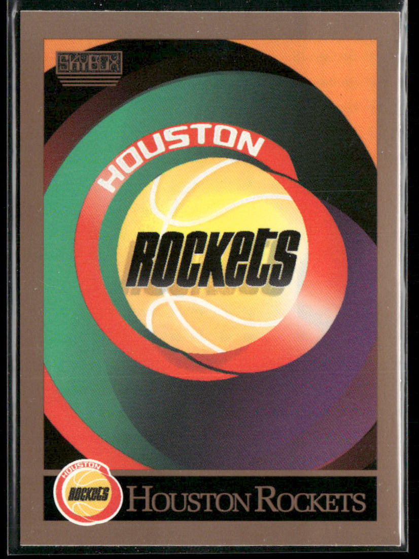 Houston Rockets Logo/Checklist CL 1990-91 SkyBox #337 Houston Rockets