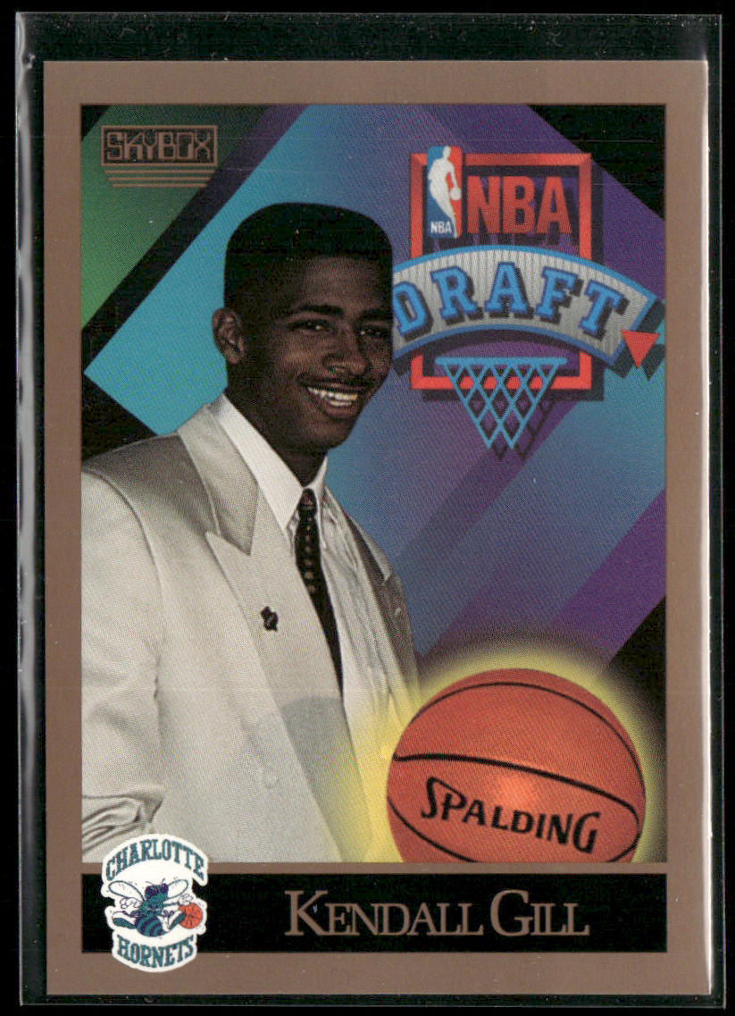 Kendall Gill 1990-91 SkyBox #356 RC Charlotte Hornets