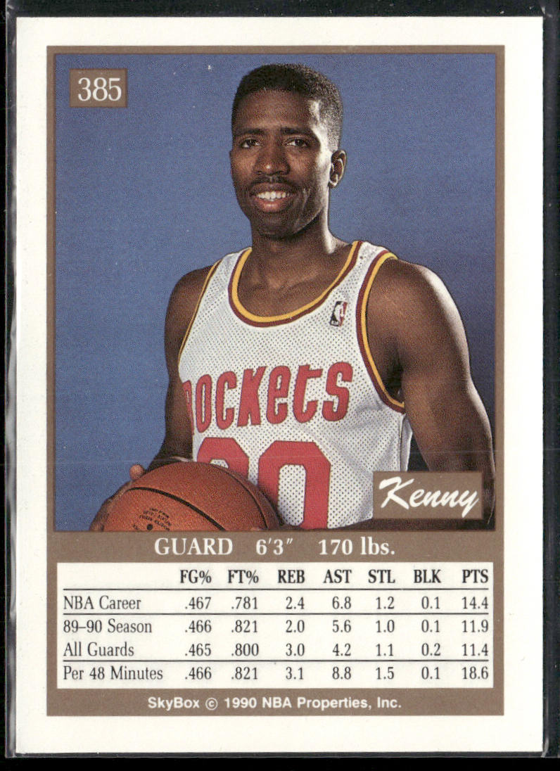 Kenny Smith 1990-91 SkyBox #385 Houston Rockets