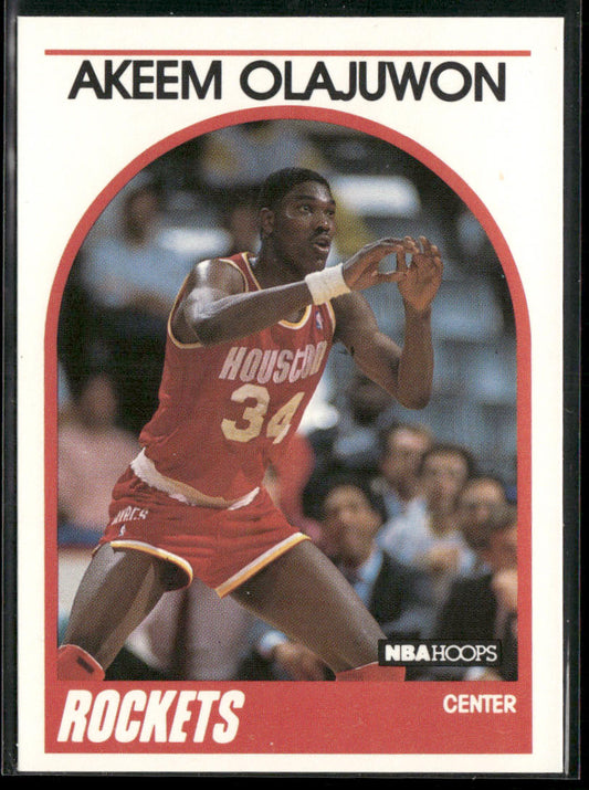 Akeem Olajuwon 1989-90 Hoops #180 Houston Rockets