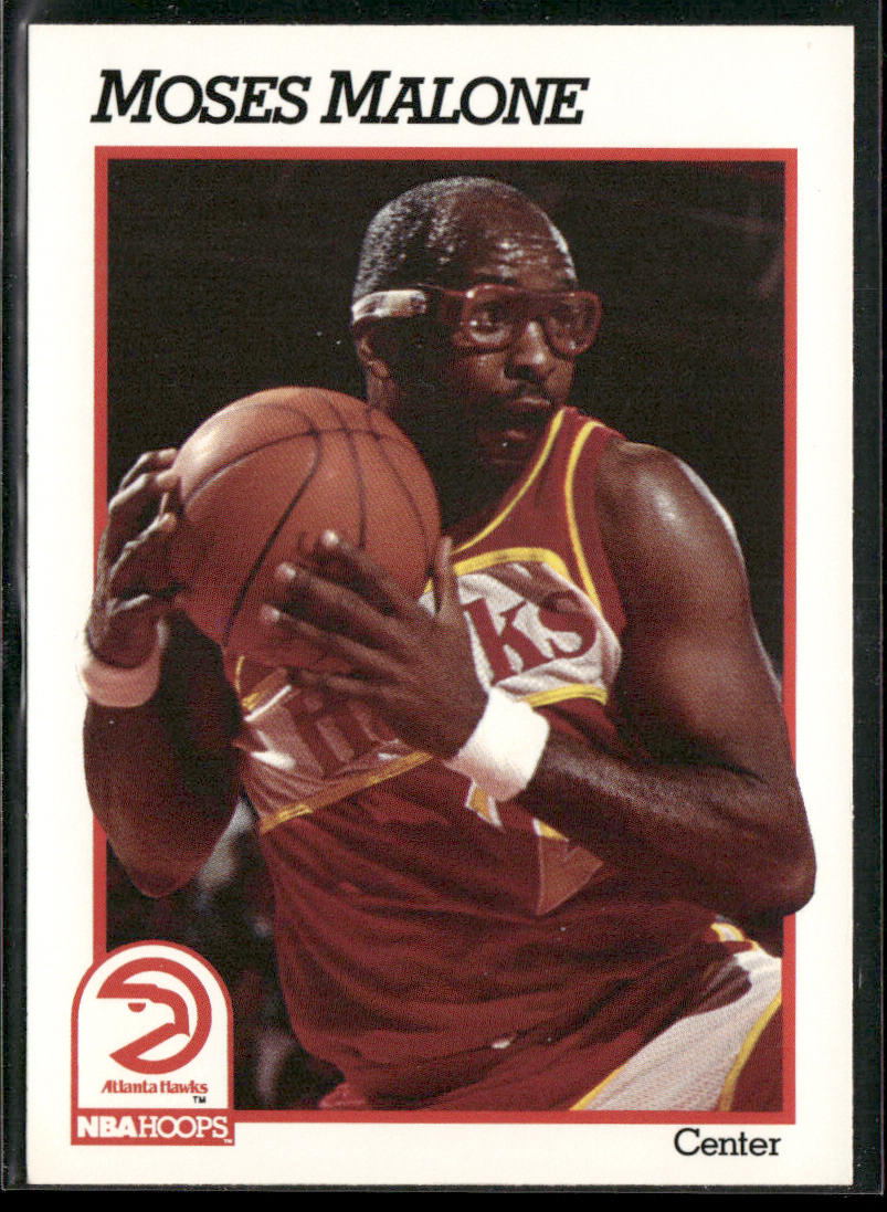 Moses Malone 1991-92 Hoops #2 Atlanta Hawks