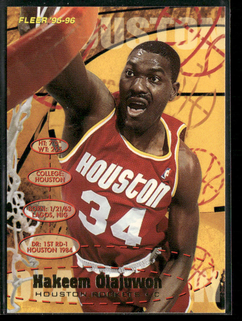 Hakeem Olajuwon 1995-96 Fleer #71 Houston Rockets