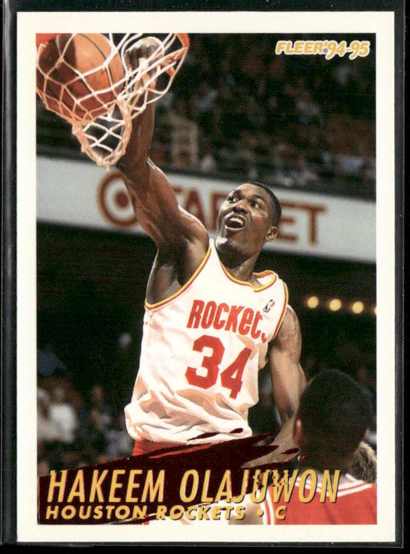 Hakeem Olajuwon 1994-95 Fleer #85 Houston Rockets
