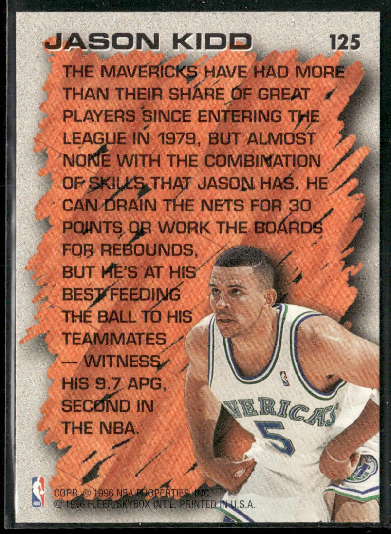 Jason Kidd 1996-97 Fleer #125 Dallas Mavericks