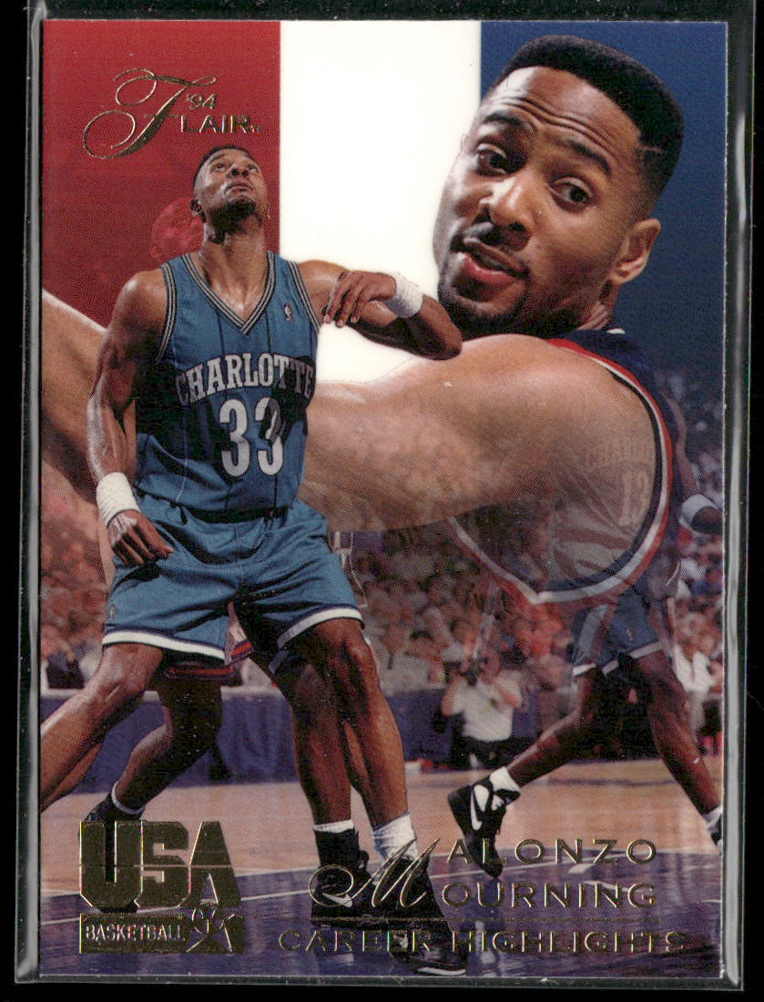 Alonzo Mourning 1994 Flair USA #66 USA