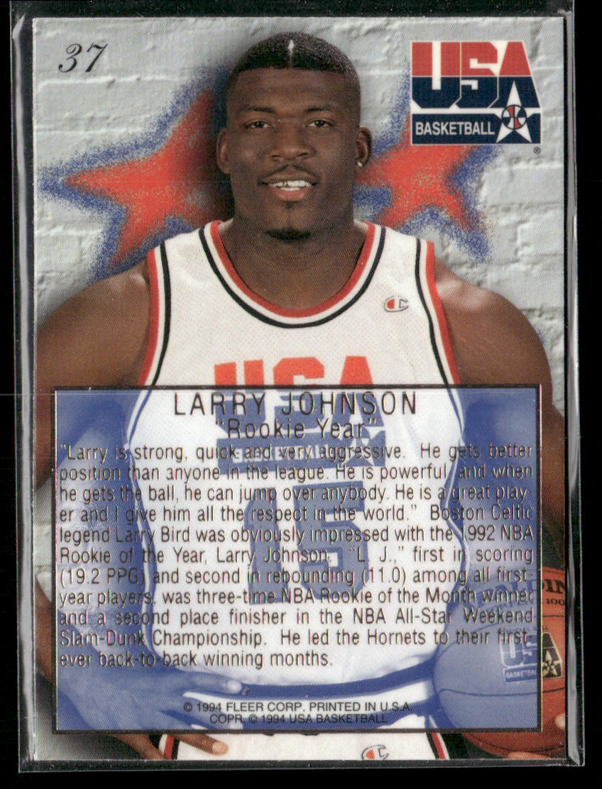 Larry Johnson 1994 Flair USA #37 USA