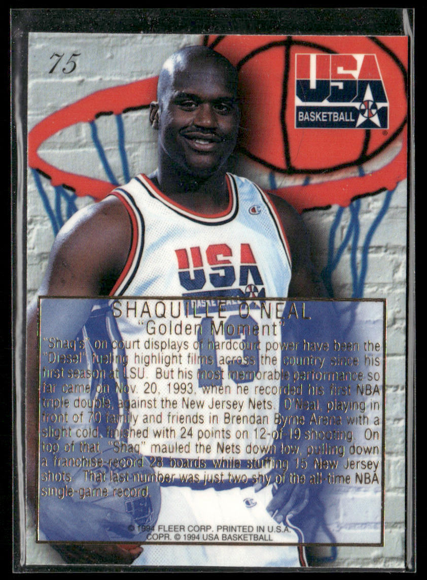 Shaquille O'Neal 1994 Flair USA #75 USA