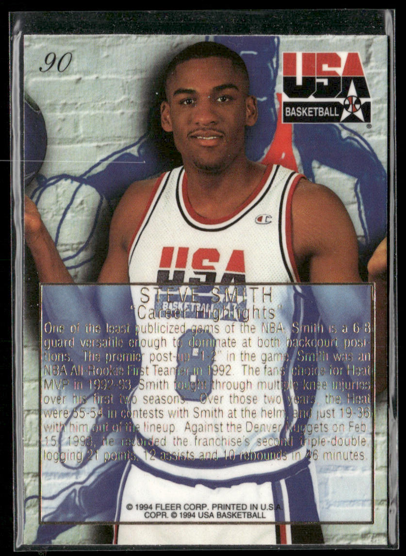 Steve Smith 1994 Flair USA #90 USA