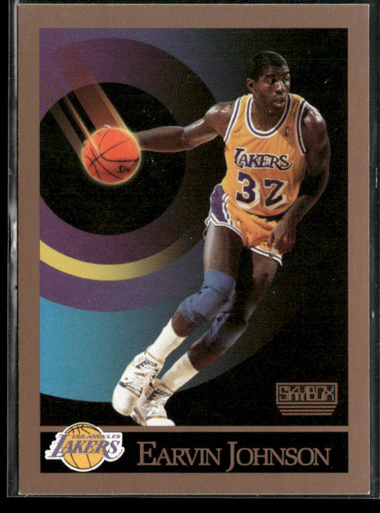 Earvin Johnson 1990-91 SkyBox #138 Los Angeles Lakers