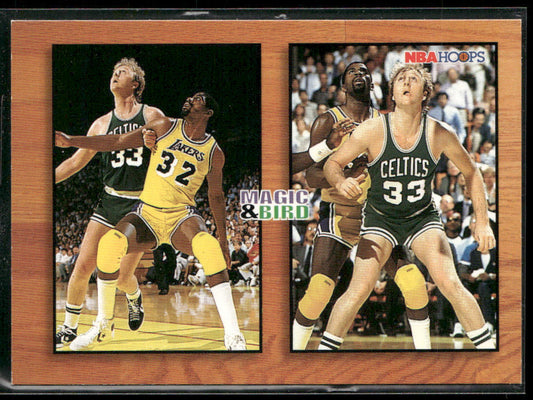 Magic Johnson / Larry Bird 1993-94 Hoops #MB1