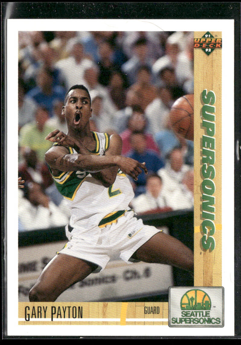 Gary Payton 1991-92 Upper Deck #153b Seattle SuperSonics