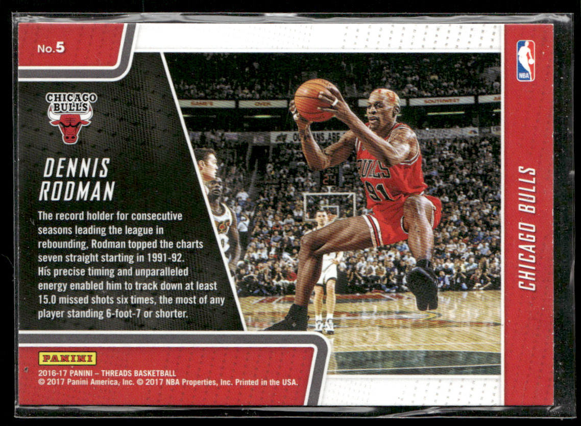 Dennis Rodman 2016-17 Panini Threads Board of Directors #5 Chicago Bulls
