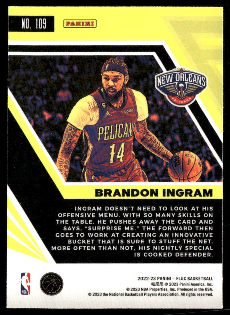Brandon Ingram 2022-23 Panini Flux #109 New Orleans Pelicans
