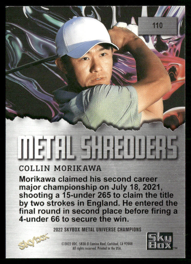 Collin Morikawa 2022 SkyBox Metal Universe Champions #110