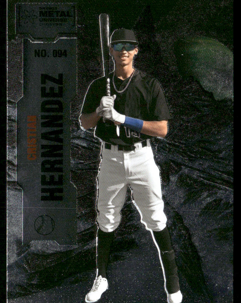 Cristian Hernandez 2022 SkyBox Metal Universe Champions #094