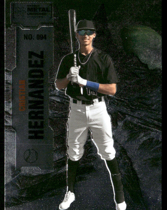 Cristian Hernandez 2022 SkyBox Metal Universe Champions #094