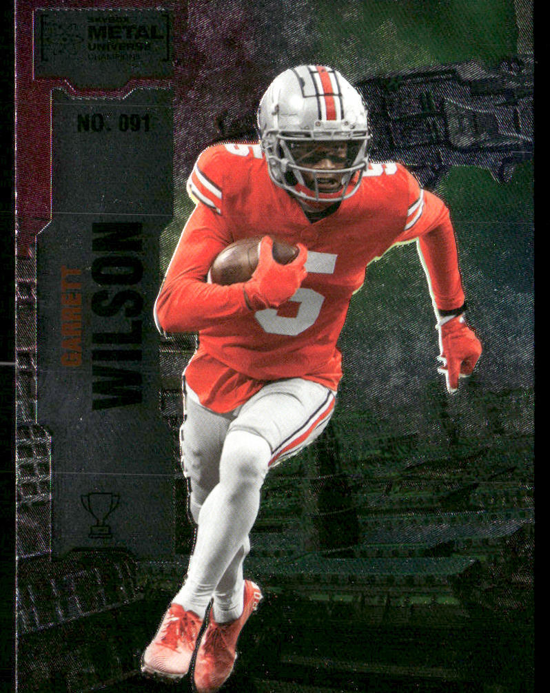 Garrett Wilson 2022 SkyBox Metal Universe Champions #091