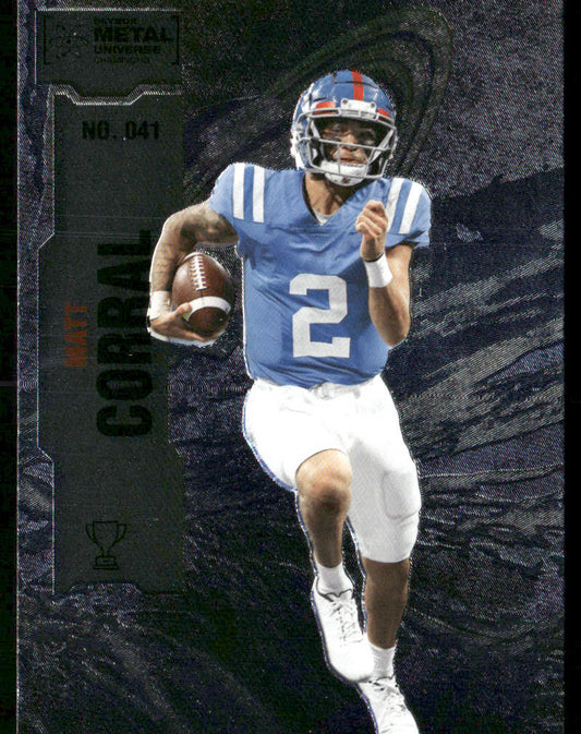 Matt Corral 2022 SkyBox Metal Universe Champions #041