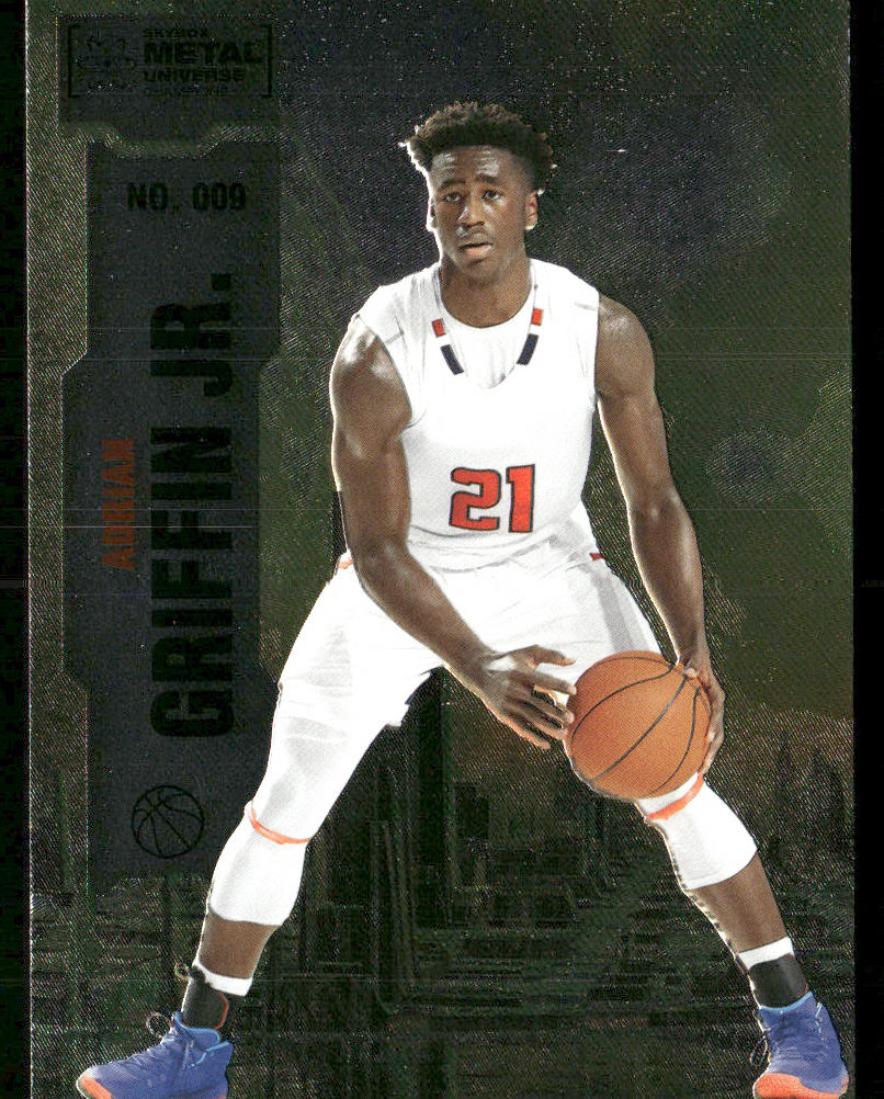 Adrian Griffin Jr. 2022 SkyBox Metal Universe Champions Gold Spectrum #009