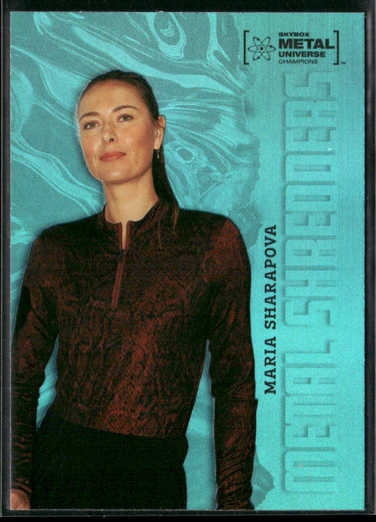 Maria Sharapova 2022 SkyBox Metal Universe Champions Aqua #115