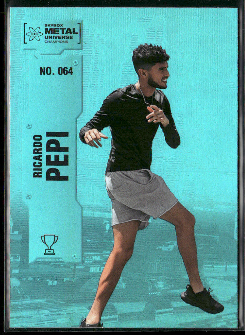 Ricardo Pepi 2022 SkyBox Metal Universe Champions Aqua #064