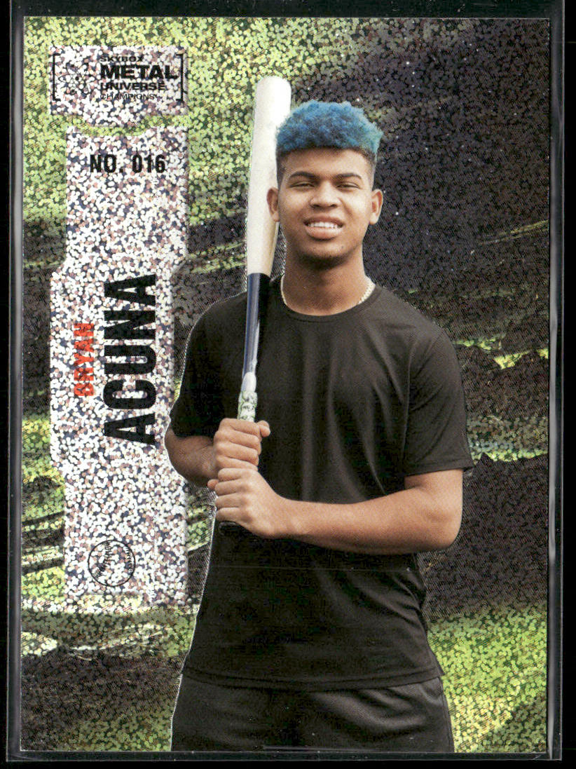 Bryan Acuna 2022 SkyBox Metal Universe Champions Silver Dots #016 SN