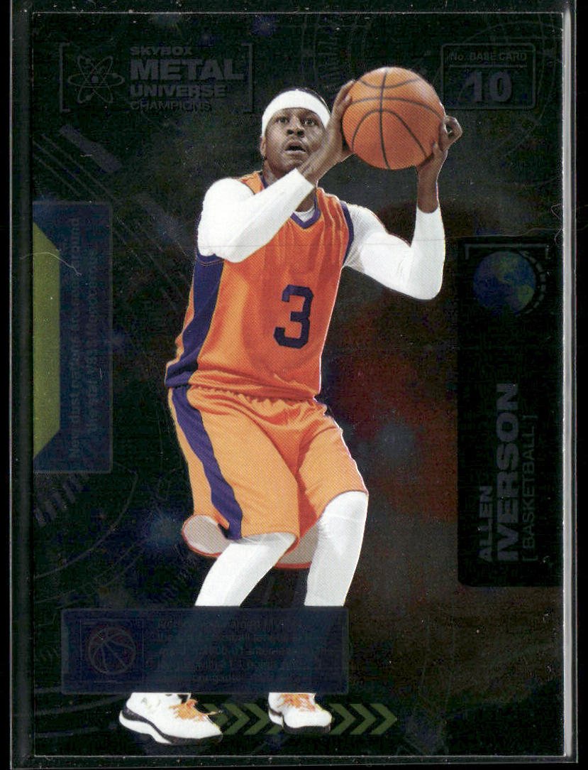 Allen Iverson 2021 SkyBox Metal Universe Champions #10