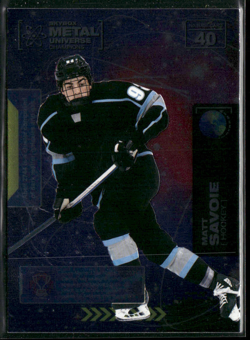 Matt Savoie 2021 SkyBox Metal Universe Champions #40
