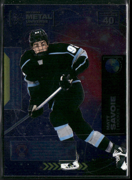 Matt Savoie 2021 SkyBox Metal Universe Champions #40
