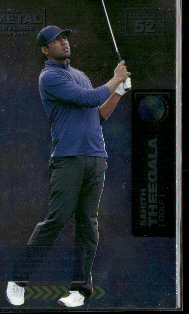 Sahith Theegala 2021 SkyBox Metal Universe Champions #52