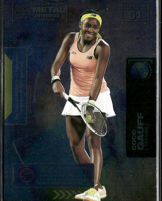 Coco Gauff 2021 SkyBox Metal Universe Champions #61