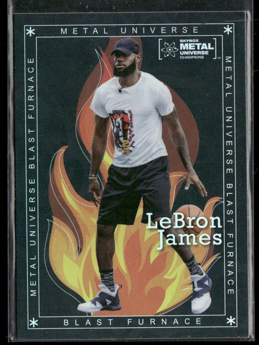 LeBron James 2021 SkyBox Metal Universe Champions Blast Furnace #BF-24