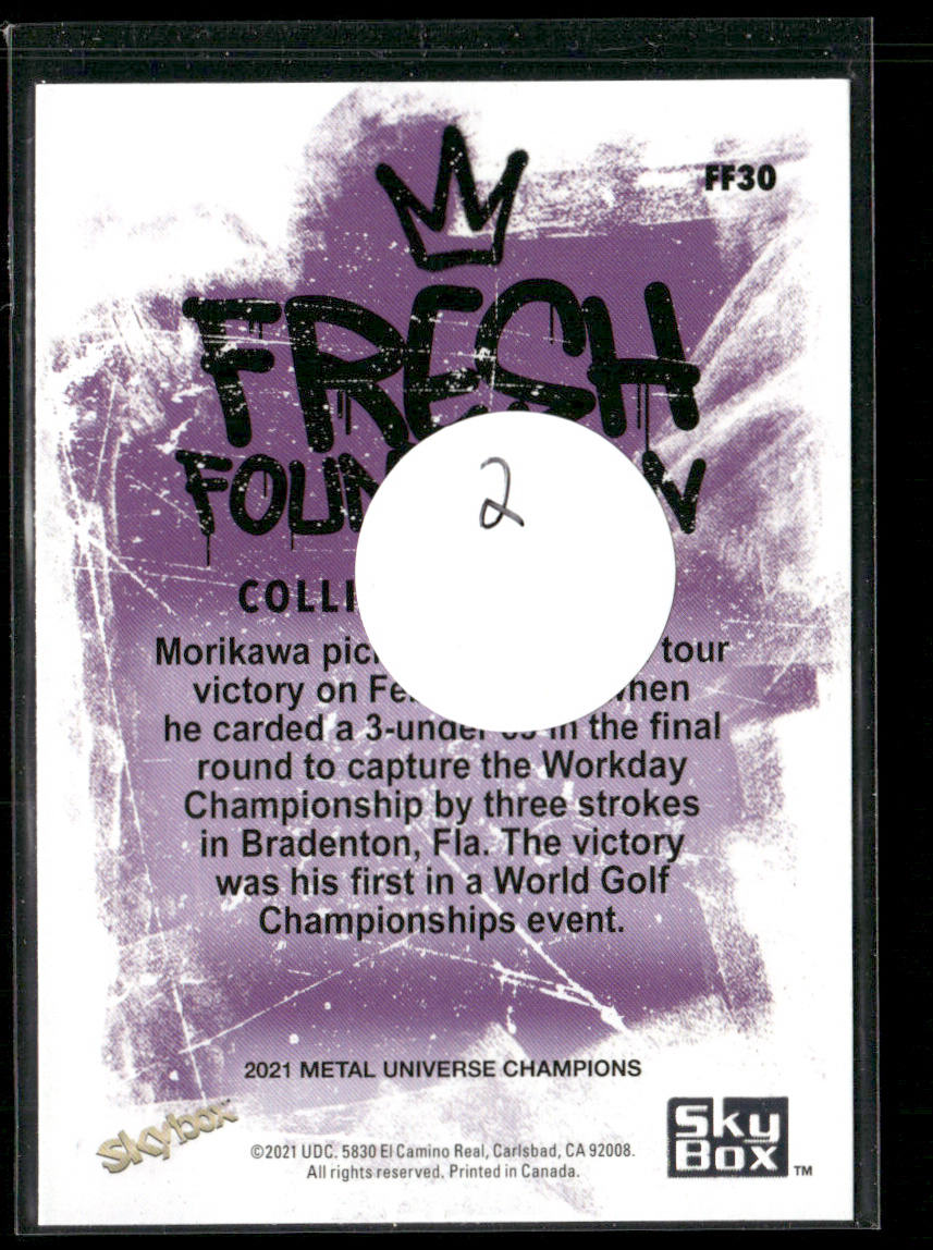 Collin Morikawa 2021 SkyBox Metal Universe Champions Fresh Foundation #FF30