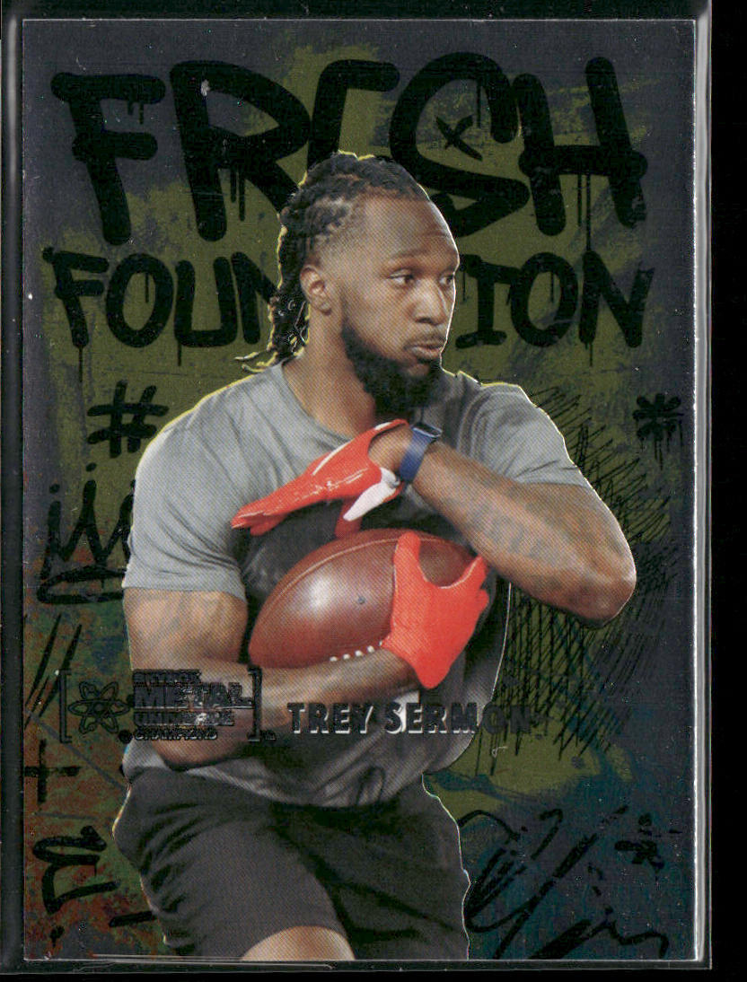 Trey Sermon 2021 SkyBox Metal Universe Champions Fresh Foundation #FF32