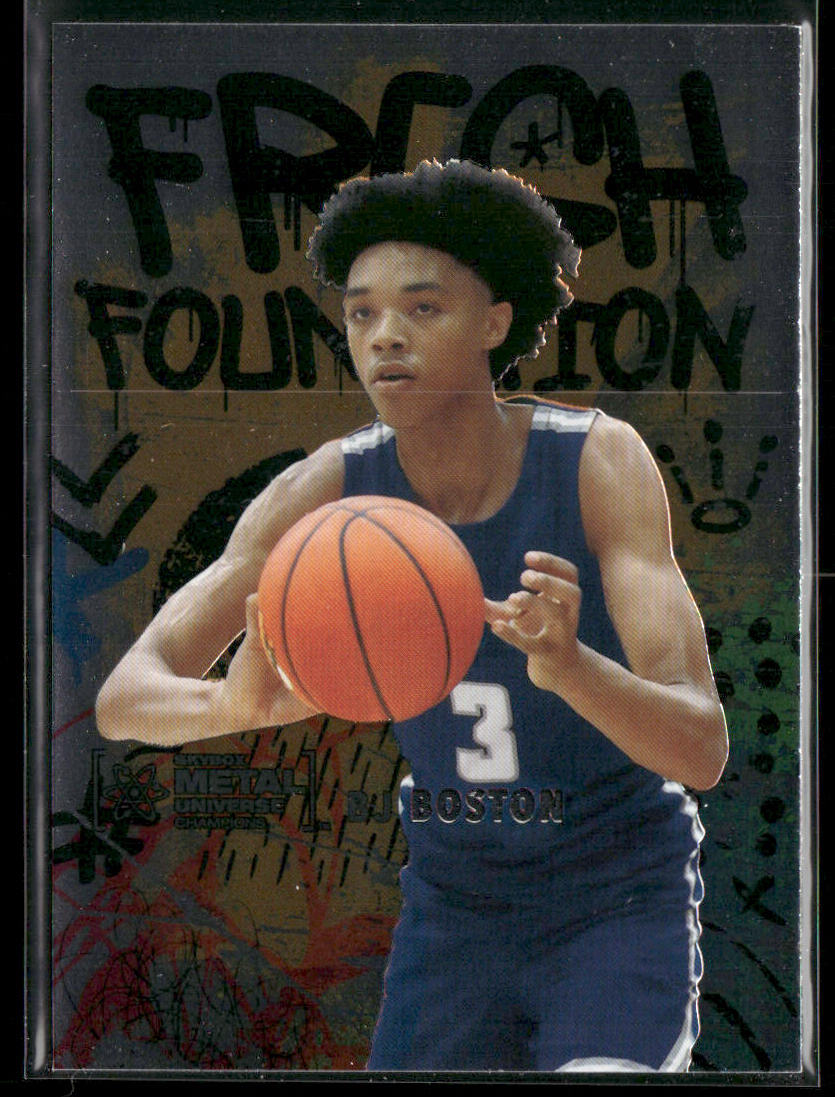 BJ Boston 2021 SkyBox Metal Universe Champions Fresh Foundation #FF48