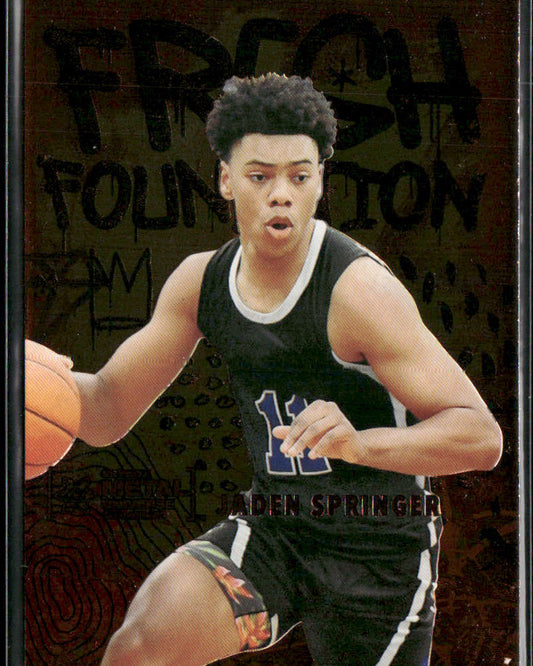 Jaden Springer 2021 SkyBox Metal Universe Champions Fresh Foundation #FF6