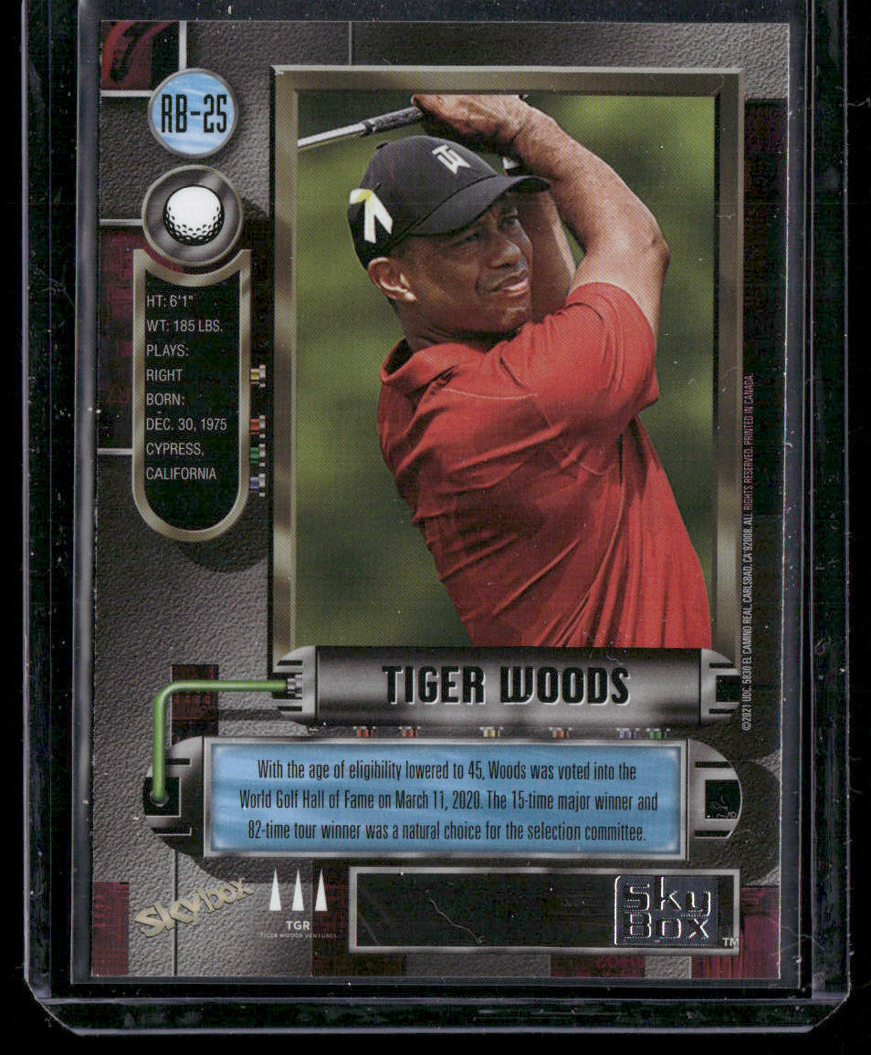 Tiger Woods 2021 SkyBox Metal Universe Champions 1997-98 Retro #RB-25