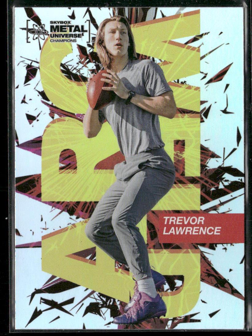 Trevor Lawrence 2021 SkyBox Metal Universe Champions Arc Weld #AW-7