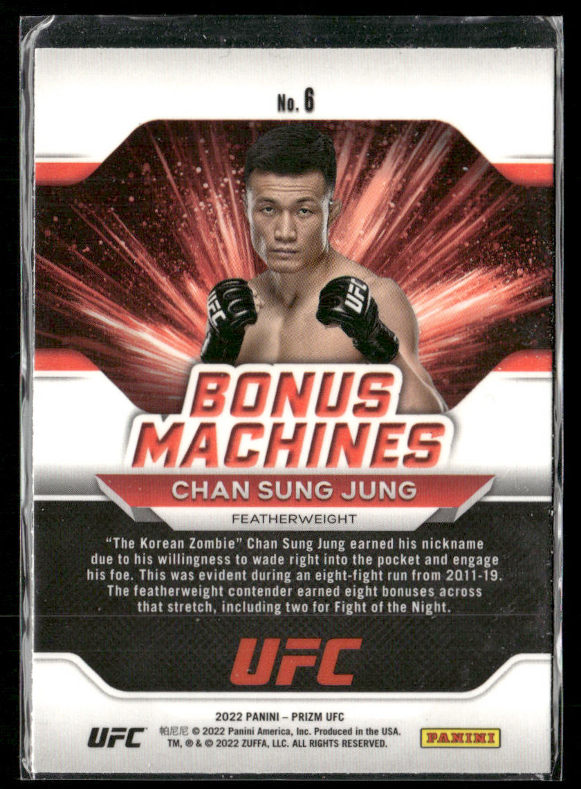 Chan Sung Jung 2022 Panini Prizm UFC Bonus Machines #6