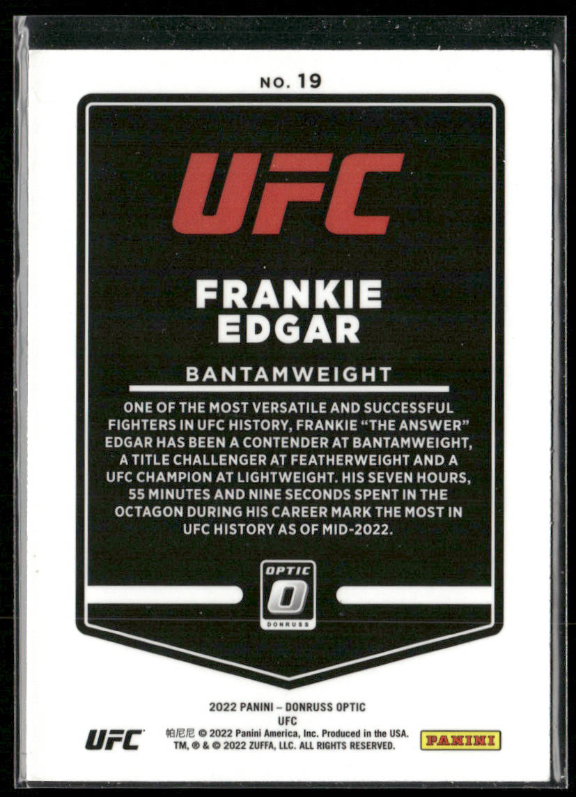 Frankie Edgar 2022 Donruss Optic UFC #19
