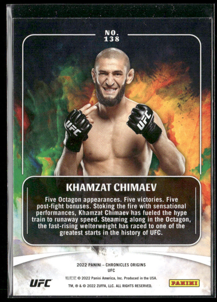 Khamzat Chimaev 2022 Panini Chronicles UFC #138