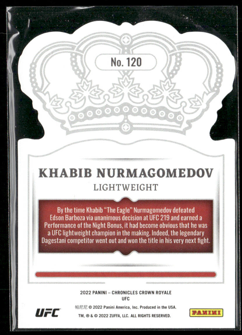 Khabib Nurmagomedov 2022 Panini Chronicles UFC #120