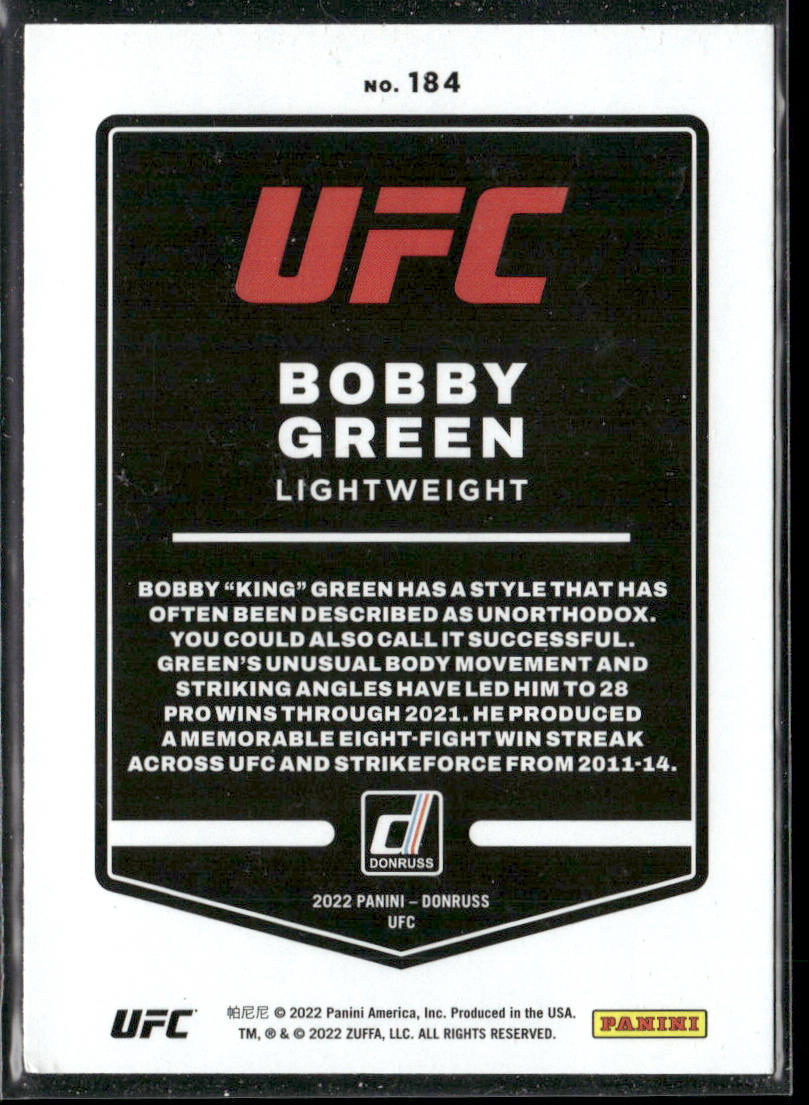 Bobby Green 2022 Donruss UFC #184