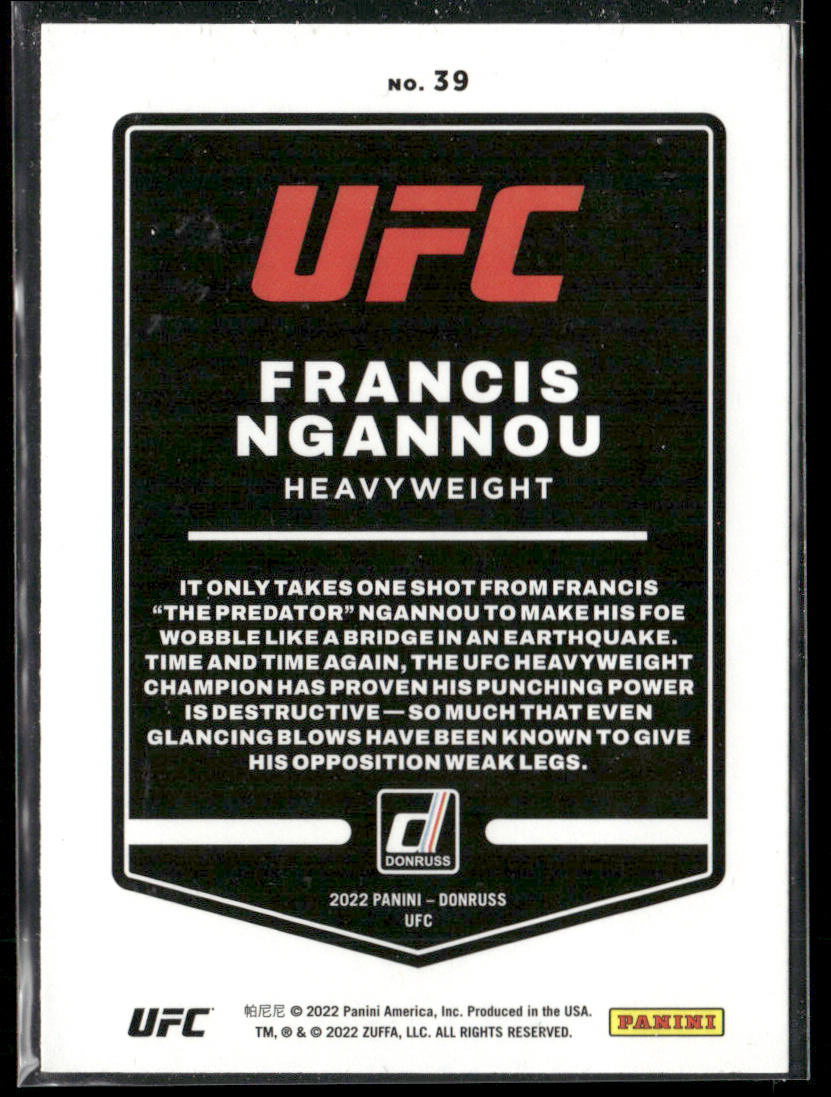 Francis Ngannou 2022 Donruss UFC #39