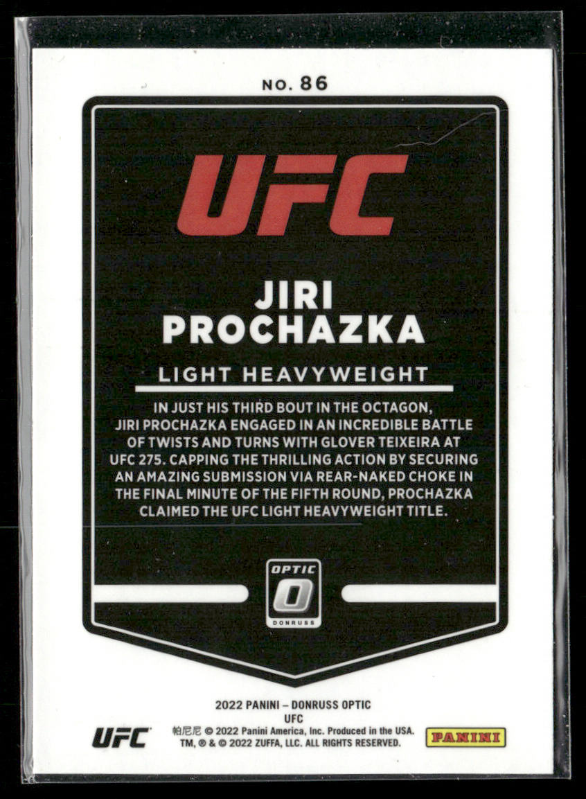 Jiri Prochazka 2022 Donruss Optic UFC #86