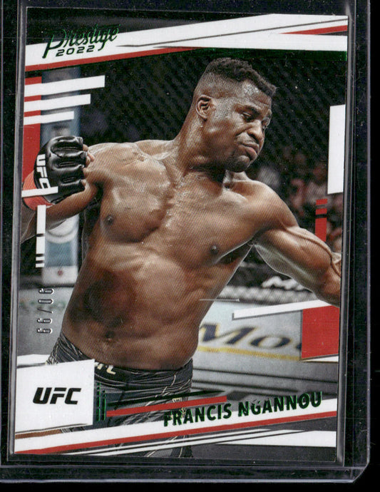 Francis Ngannou 2022 Panini Chronicles UFC Green #173 SN