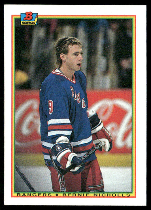 Bernie Nicholls 1990-91 Bowman #221 New York Rangers