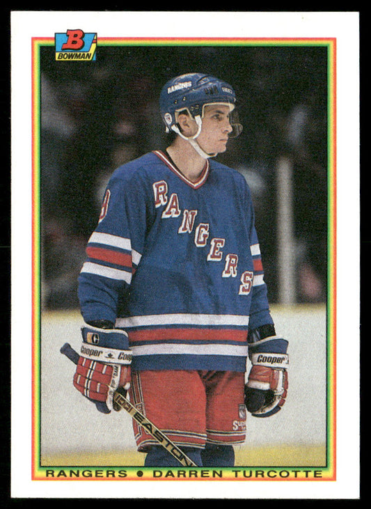 Darren Turcotte 1990-91 Bowman #216 RC New York Rangers